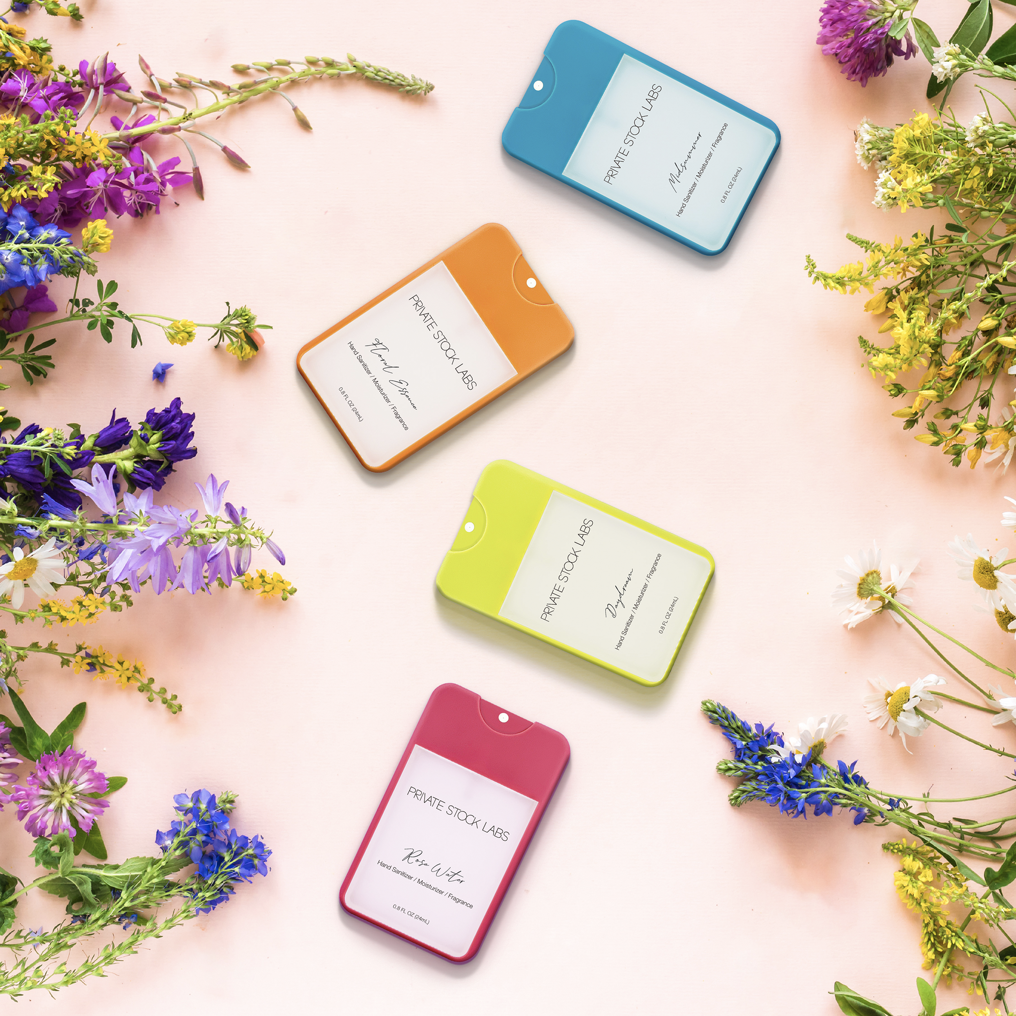 3-in-1 Sanitizer / Moisturizer / Fragrance - Assorted Set -  Neon Series