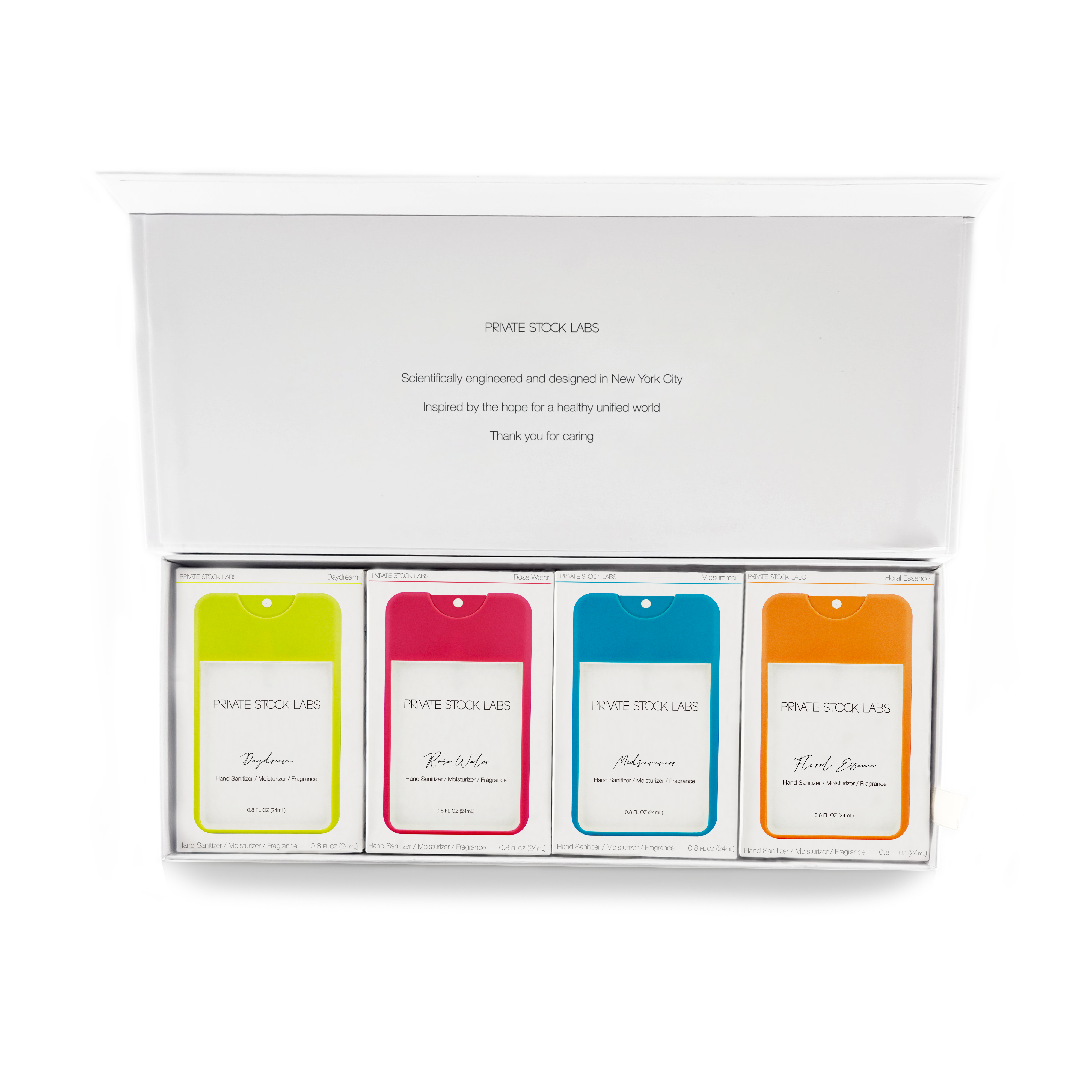 3-in-1 Sanitizer / Moisturizer / Fragrance - Assorted Set -  Neon Series