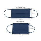 Petite 4-Ply Protective Mask - Neutral Series - Navy (Pack of 10)