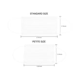 Petite 4-Ply Protective Mask - Monochrome Series - White (Pack of 10)