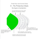 KN95 Protective Mask - Neon Series - Green (Pack of 5)