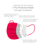4-Ply Protective Mask - Neon Series - Infrared (Pack of 50)
