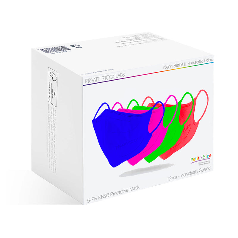 Assorted Petite KN95 Protective Mask Gift Box - Neon Series II (Pack of 12)