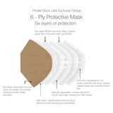 KN95 Protective Mask - Neutral Series - Coffee (Pack of 5)