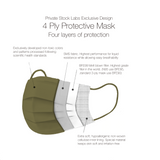4-Ply Protective Mask - Neutral Series - Olive Green (Pack of 10)