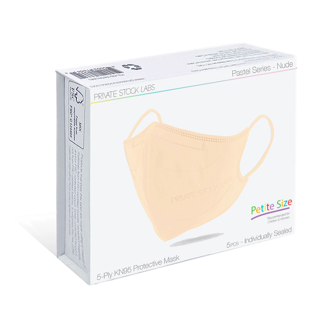 Petite KN95 Protective Mask - Pastel Series - Nude (Pack of 5)