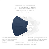 Petite KN95 Protective Mask - Neutral Series - Navy (Pack of 5)