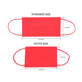 Petite 4-Ply Protective Mask - Neon Series - Coral (Pack of 10)