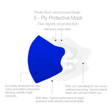 Petite KN95 Protective Mask - Neon Series - Ultramarine (Pack of 5)