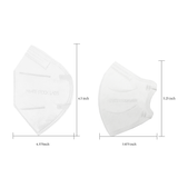 Petite KN95 Protective Mask - Monochrome Series - White (Pack of 5)