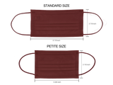 Petite 4-Ply Protective Mask - Prestige Series - Merlot (Pack of 10)