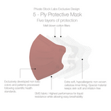 Petite KN95 Protective Mask - Prestige Series - Desert Rose (Pack of 5)