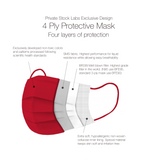 4-Ply Protective Mask - Prestige Series - Red (Pack of 10)