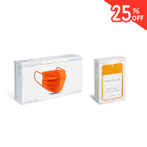 Summer Travel Essentials Bundle – Neon Orange & Floral Essence