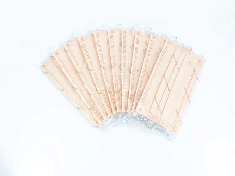 Petite 4-Ply Protective Mask - Pastel Series - Nude (Pack of 10)