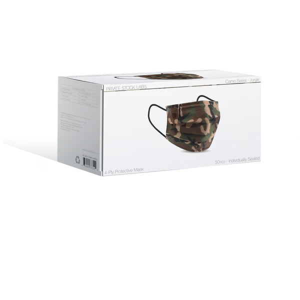 4-Ply Protective Mask - Camo Series - Jungle (Pack of 50)