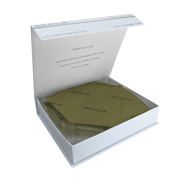 Petite KN95 Protective Mask - Neutral Series - Olive Green (Pack of 5)