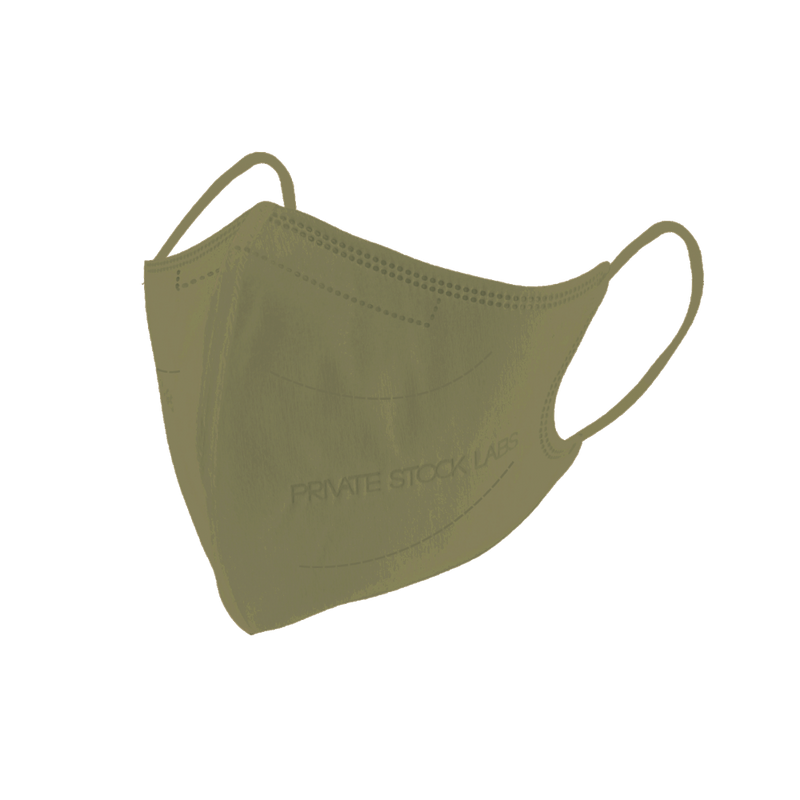 Petite KN95 Protective Mask - Neutral Series - Olive Green (Pack of 5)