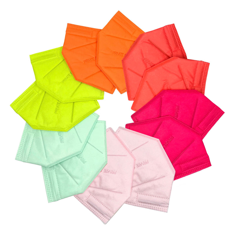 Assorted KN95 Protective Mask Gift Box - Bright Tones (Pack of 12)