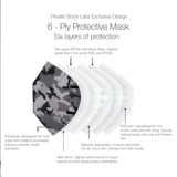 Petite KN95 Protective Mask - Camo Series - Grey (Pack of 5)