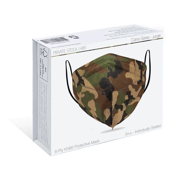 KN95 Protective Mask - Camo Series - Jungle (Pack of 5)