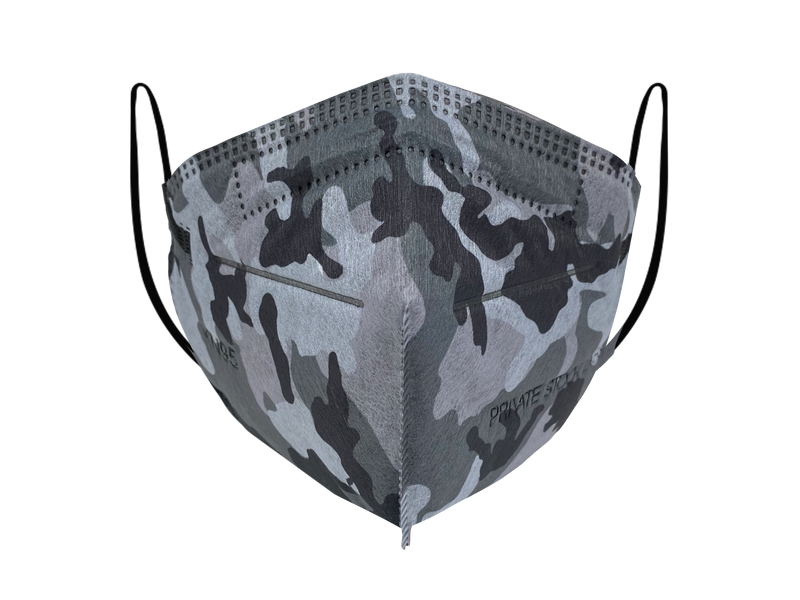 KN95 Protective Mask - Camo Series - Grey (Pack of 5)
