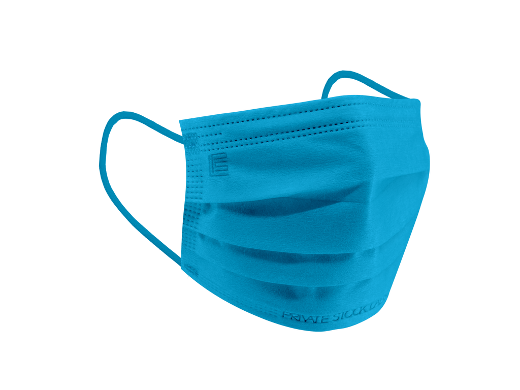 Blue Protection Mask 4-Ply Protective Mask - Neon Series - Blue (Pack of 50) – Private Stock ...