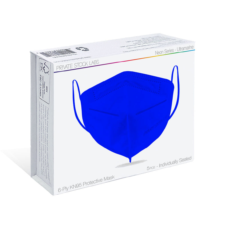 KN95 Protective Mask - Neon Series - Ultramarine (Pack of 5)
