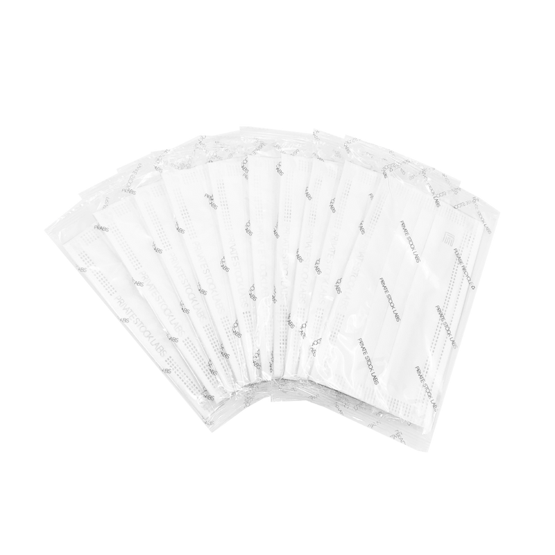 Petite 4-Ply Protective Mask - Monochrome Series - White (Pack of 10)