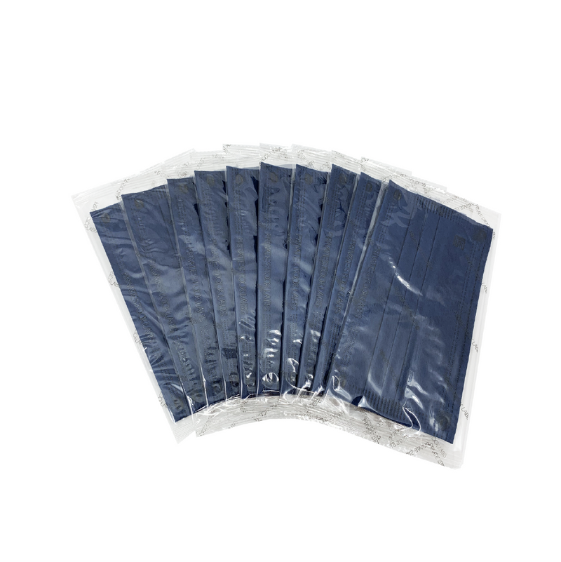 Petite 4-Ply Protective Mask - Neutral Series - Navy (Pack of 10)
