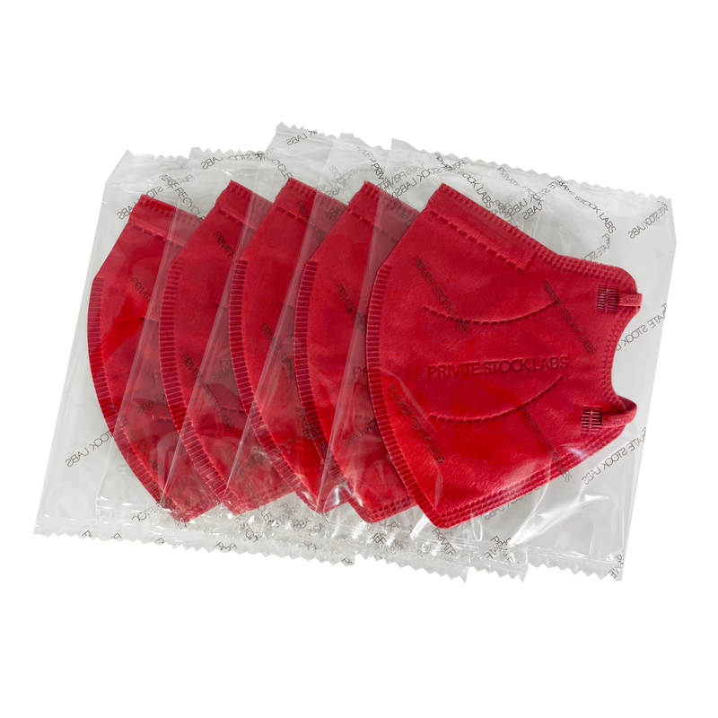 Petite KN95 Protective Mask - Prestige Series - Red (Pack of 5)
