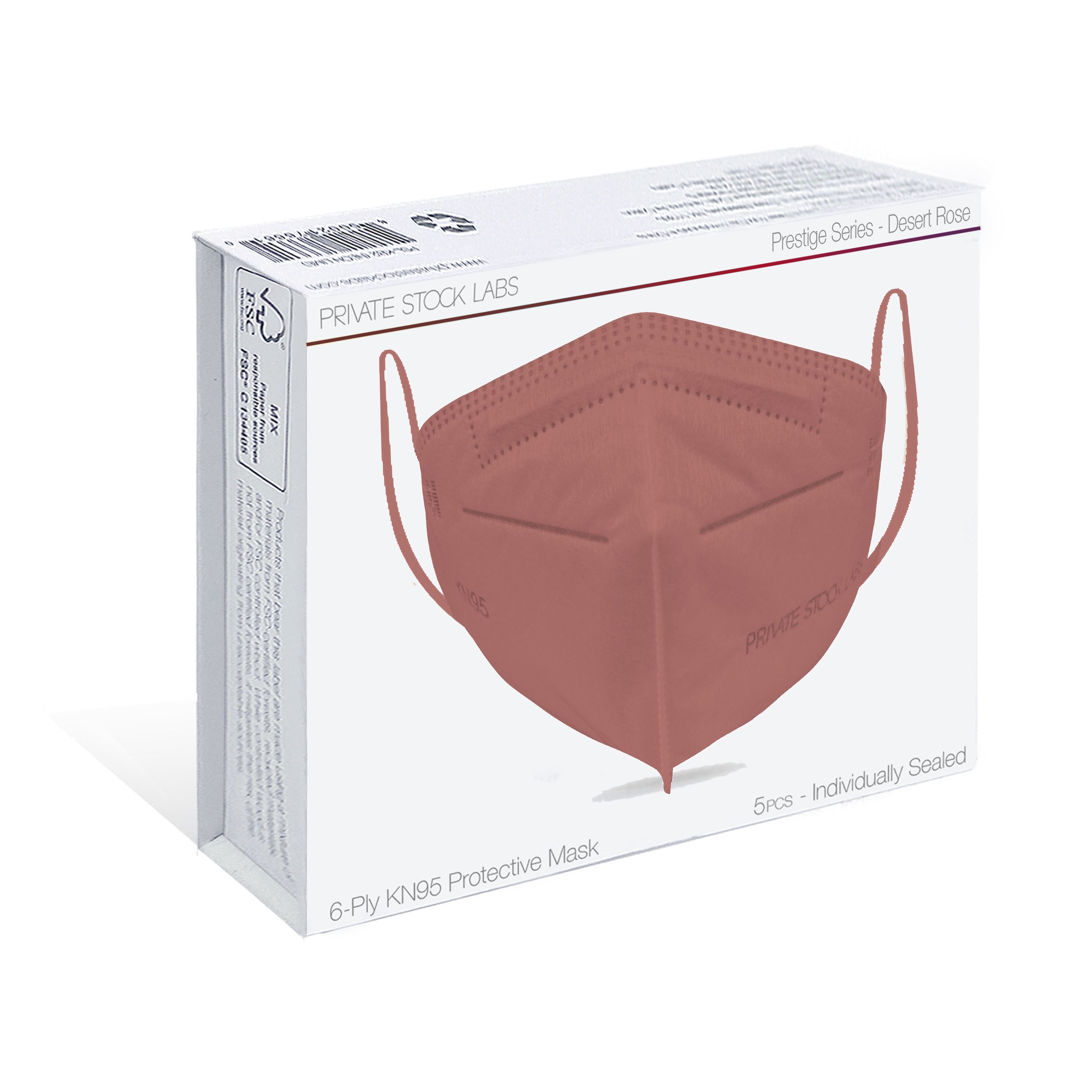 KN95 Protective Mask - Prestige Series - Desert Rose (Pack of 5 ...