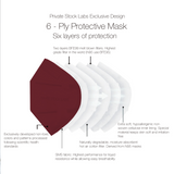 KN95 Protective Mask - Prestige Series - Merlot (Pack of 5)
