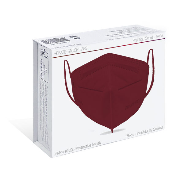 KN95 Protective Mask - Prestige Series - Merlot (Pack of 5)