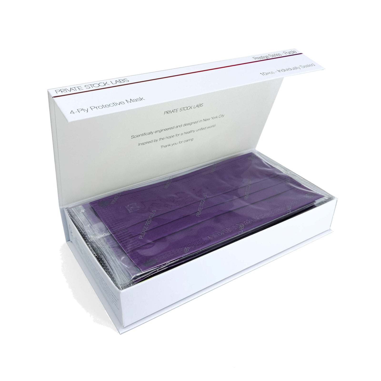 4-Ply Protective Mask - Prestige Series - Purple (Pack of 10