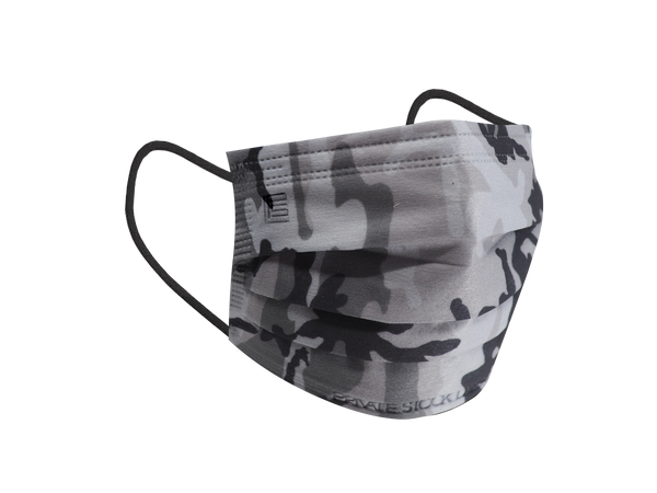 Petite 4-Ply Protective Mask - Camo Series - Grey (Pack of 50)