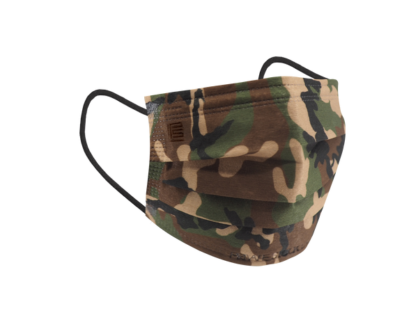 Petite 4-Ply Protective Mask - Camo Series - Jungle (Pack of 50)