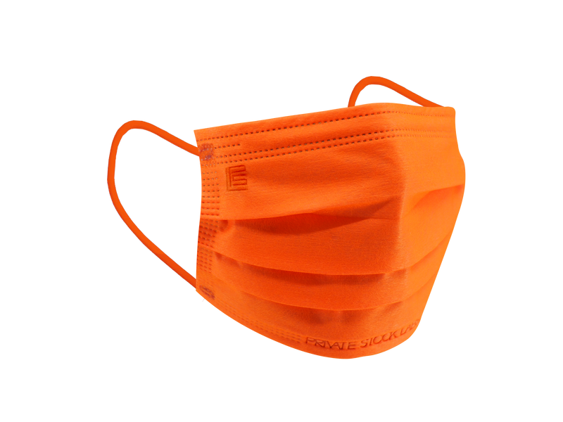 Petite 4-Ply Protective Mask - Neon Series - Orange (Pack of 50)