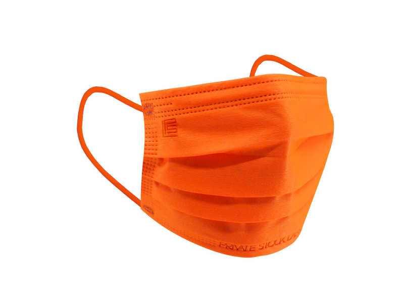 4-Ply Protective Mask - Neon Series - Orange (Pack of 50)
