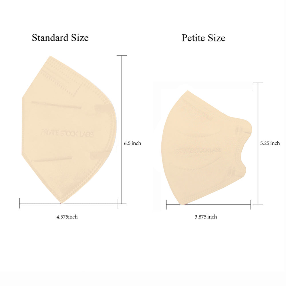 Petite KN95 Protective Mask - Pastel Series - Nude (Pack of 5